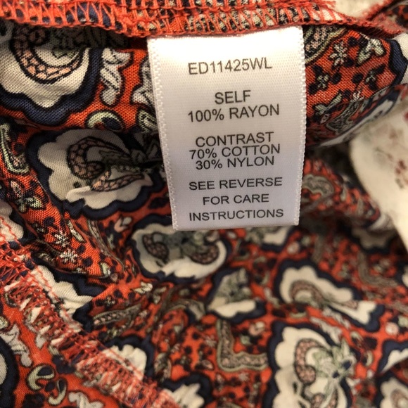 En Creme multicolor floral crossover front dress - Picture 8 of 8